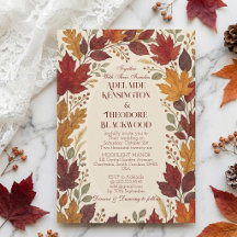 Mariage champêtre de couleurs d'automne, béatitude