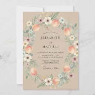 Invitation Mariage Champêtre de Pêcherie