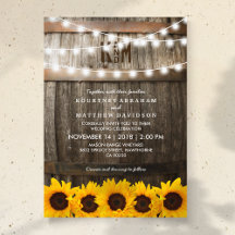 Mariage Champêtre | Guirlande de Tournesols