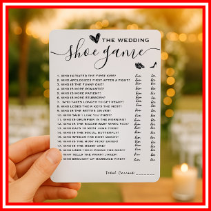 Invitation Mariage Chaussure Jeu Il A Dit Qu'Elle A Dit Éléga