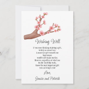 Invitation Mariage Cherry Blossoms Succursale Wishing Well Ca