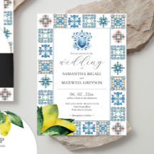 Mariage citron bleu et jaune