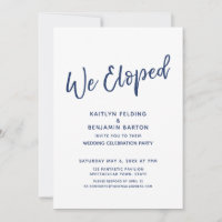 Mariage civil moderne réception uniquement Navy We