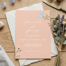Mariage Classique Bohème Rétro Floral Audacieux