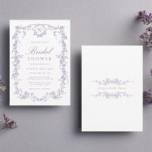 Mariage classique français victorien lavande