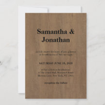 Mariage Classique Grain de Bois Moyen
