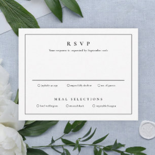 Invitation Mariage Classique Simple Élégant et Raffiné 