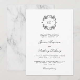 Invitation Mariage classique simple et élégant