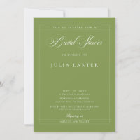 Mariage Classique Vert Ivoire Calligraphie