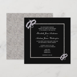 Invitation Mariage Classy Diamond Mariage Argent