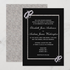 Invitation Mariage Classy Diamond Mariage Argent