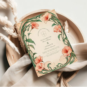 Invitation Mariage Coral Bloom