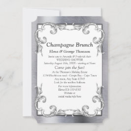 Invitation Mariage Couple Aluminium-Or-Aluminium-Bronze