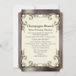 Invitation Mariage Couple Aluminium-Or-Aluminium-Bronze