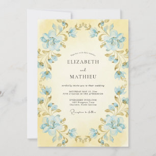 Invitation Mariage Couronne Azur Beurre