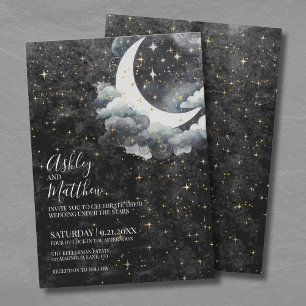 Invitation Mariage Crescent Céleste