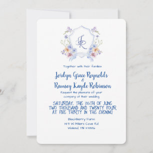 Invitation mariage Crest