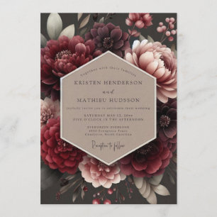 Invitation Mariage Crimson Velvet