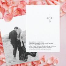 Mariage croisé chic monogrammé