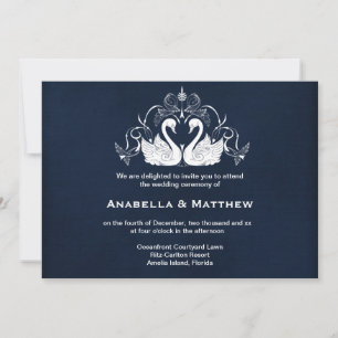 Invitation Mariage cygne