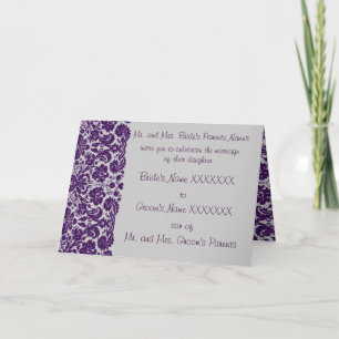 Invitation Mariage damassé Invitation-Choose Arrière - plan