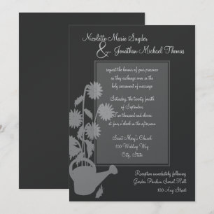 Invitation Mariage d'amour croissant