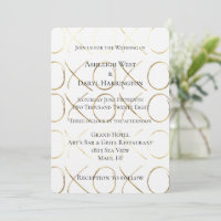 Mariage d'amour XOXO blanc chic or
