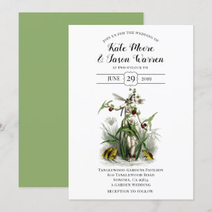 Invitation Mariage dans le jardin enchanté