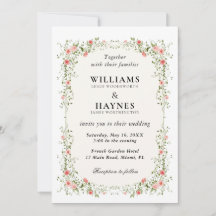 Mariage dans un jardin de fleurs sauvages