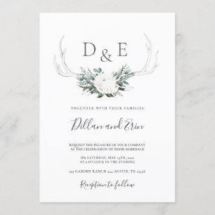 Invitation mariage d'Antler Boho