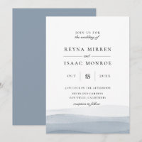Mariage d'aquarelle bleu de trempage