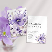 Mariage d'aquarelle florale pourpre