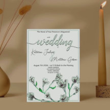 Mariage d'aquarelle florale Sage Green