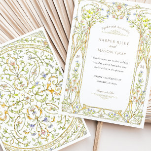 Invitation Mariage d'arc de vigne romantique