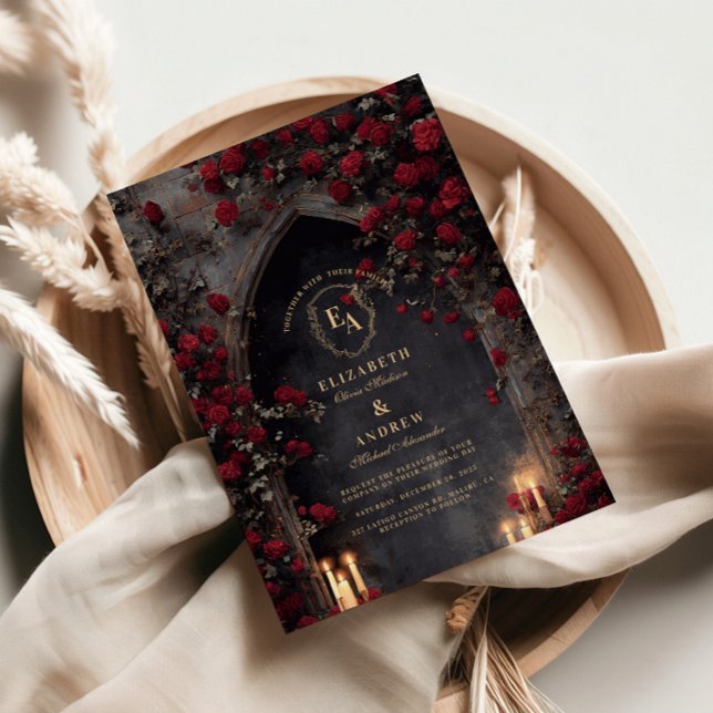 Invitation Mariage d'arche de lanterne twilight (Créateur téléchargé)