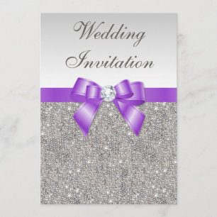 Invitation Mariage d'argenterie imprimé et d'onduleur