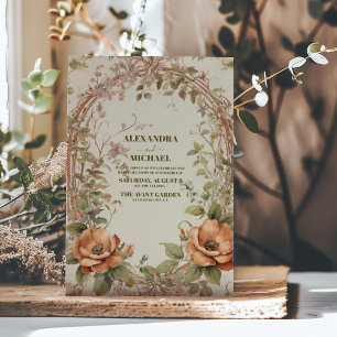 Invitation Mariage d'automne Art Nouveau par Mucha