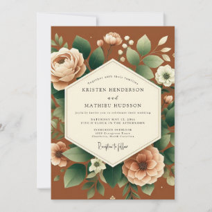 Invitation Mariage d'automne en terre cuite