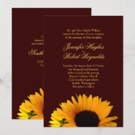 Invitation Mariage de automne