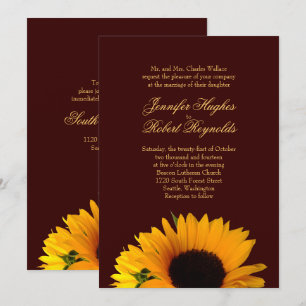 Invitation Mariage de automne