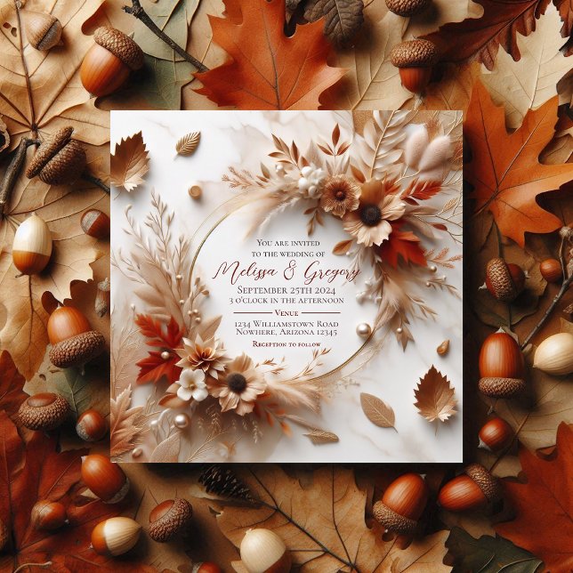 Invitation mariage de automne Automne Halloween Ha (Créateur téléchargé)