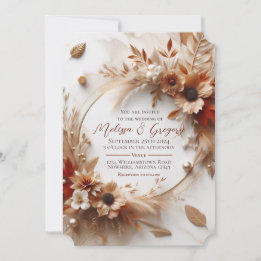 Invitation mariage de automne Automne Halloween Ha