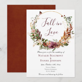 Invitation Mariage de automne Boho