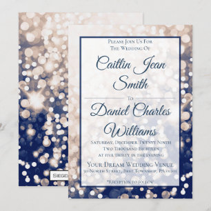 Invitation mariage de automne - Champagne et Marin