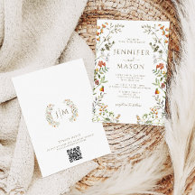 Mariage de automne de fleurs de prairie d'automne 