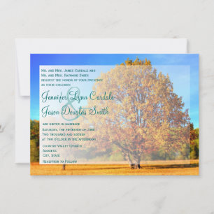 Invitation Mariage de automne de l'arbre d'automne