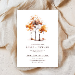 Invitation Mariage de automne minimaliste