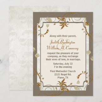 Invitation Mariage de automne sophistiquée