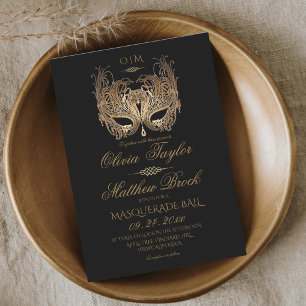 Invitation Mariage de bal Masquerade