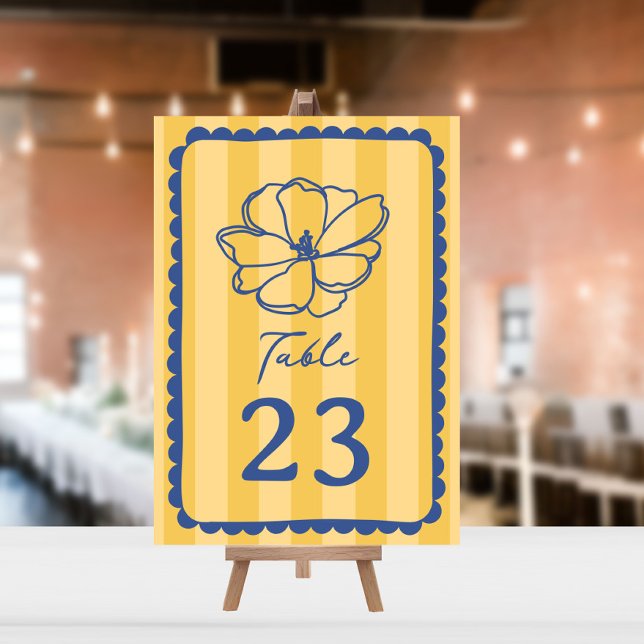 Invitation Mariage de bande jaune fleur (Créateur téléchargé)